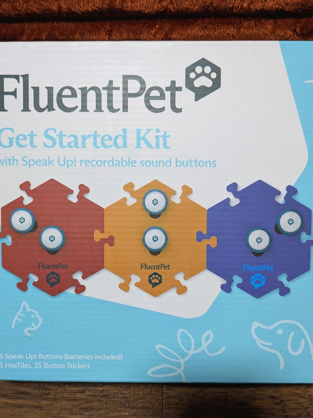 FluentPet Speak Up! Buttons. Pet Communication Tool.